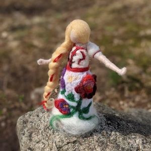 Needle felted traditional Hungarian figurine/ doll